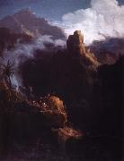 Thomas Cole johannes doparen i vildmarken oil painting artist